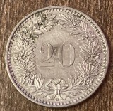 C50 - Moneda foarte veche - Elvetia - 20 rappen - 2015