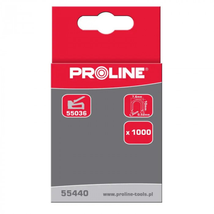 Capse Proline Otel Tip - L Semicirculare 10 mm 1000/Set