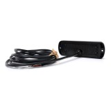 PROIECTOR STROBOSCOPIC LED PORTOCALIU 1469 W218 CU MONTARE IN GRILA, 2 FAZE FLASH, 12V-24V, 21W WAS