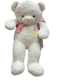 Urs de Plus Alb cu Fundita si Pisicute - 1,4m