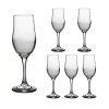 Set 24 Pahare Sticla cu picior 190ml Sampanie Flute Ariadne 96505 DNC8043