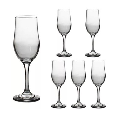 Set 24 Pahare Sticla cu picior 185ml Sampanie Flute Ariadne 96515 DNC56693 foto
