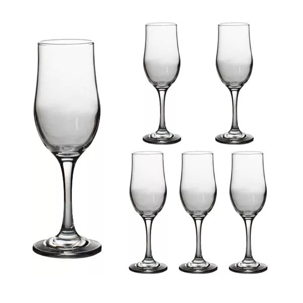 Set 24 Pahare Sticla cu picior 185ml Sampanie Flute Ariadne 96515 DNC56693