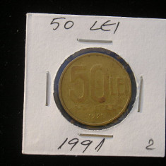 M1 C10 - Moneda foarte veche 117 - Romania - 50 lei 1991