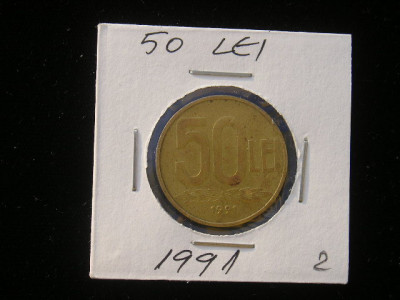 M1 C10 - Moneda foarte veche 117 - Romania - 50 lei 1991 foto