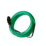 Kit 2 m fir electroluminescent cu invertor culoare verde