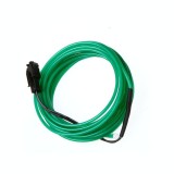 Kit 2 m fir electroluminescent cu invertor culoare verde