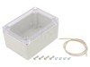 Carcasa universala HAMMOND Policarbonat IP65 Transparent Gri Deschis Ritec 75x105x55mm