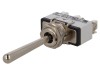 Comutator Basculant APEM 637H-5, 15A 250VAC, 3 Pozitii ON-OFF-ON, Maneta Rotunda, SP3T, Cleme Surub, &Oslash;12.2mm