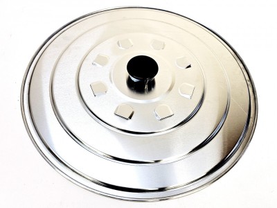 Capac din aluminiu pentru tigaie paella, diametru 32 cm, maner plastic, Garcima, GRC60432 foto