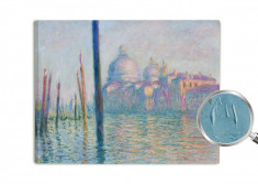 Claude Monet Le Grand Canal Reproducere Arta Textura manual de inalta calitate foto