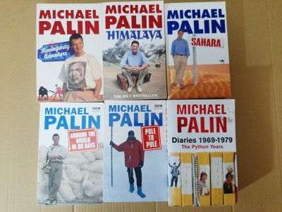 6 vol. Michael Palin (Sahara, Hemingway Adventure, Himalaya, Around the World in 80 Days, Pole to Pole, Diaries The Python Years) - limba engleza foto