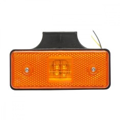 Lampa laterala galbena cu 4 Leduri SMD 12-24V