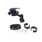 Suport telefon moto ATV prindere ghidon tip QuickLock cu antivibratie (replica) albastru