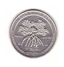 Moneda SUA 25 centi/quarter dollar 2020 D U.S. Virgin Islands, stare foarte buna