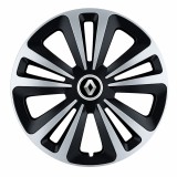 Set 4 Capace Roti Terra Gri-Negru R16, Compatibil Cu Renault