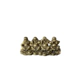 Statuieta aBuddha intelept, nu vede, nu aude, nu vorbeste, 12,5cm