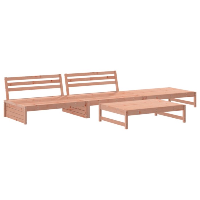 Set mobilier relaxare gradina, 4 piese, lemn masiv Douglas