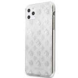Cumpara ieftin Husa Cover Guess Glitter Peony pentru iPhone 11 Pro Max Argintiu