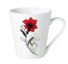 Cana portelan 310 ml, red flowers