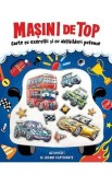 Carte cu exercitii si cu abtibilduri pufoase. Masini de top