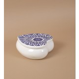 Cutie de depozitare inimioara din ceramică decorativă Tatto Albastru