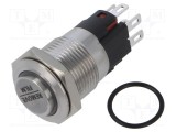 Comutator anti-vandalism E-SWITCH SPDT 2 poziții IP67 5A 250VAC 2A 24VDC