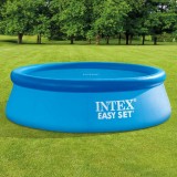Prelata Solara Piscina Intex 244 cm Rotunda Albastra - Incalzire Apa, Protectie si Economie