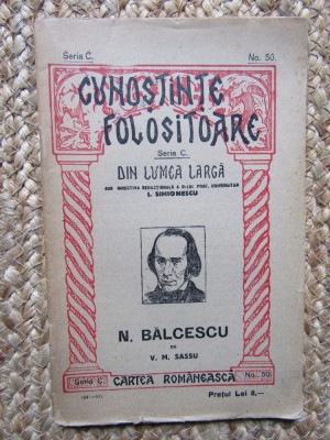 N. BALCESCU - V. M. SASSU foto