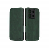 Cumpara ieftin Husa pentru Xiaomi Redmi Note 13 Techsuit Safe Wallet Plus Verde, Piele Ecologica