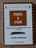 Eticheta in afaceri David Robinson