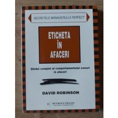 Eticheta in afaceri David Robinson
