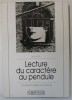 LECTURE DU CARACTERE AU PENDULE , RADIESTHESIE HUMAINE , 1991