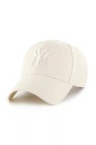 47 brand șapcă de baseball din amestec de l&acirc;nă MLB New York Yankees culoarea bej, B-MVPSP17WBP-NTAG