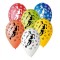 Set 5 baloane latex model fotbal multicolor 30 cm