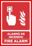 Placuta pentru alarma de incendiu fire alarm