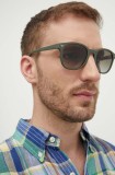 Emporio Armani ochelari de soare barbati, culoarea verde