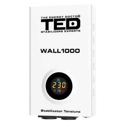Stabilizator automat tensiune TED, 1000 VA, 600 W, carcasa metalica foto
