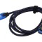 Cablu HDMI 2.1 90? Textil 3m OFC