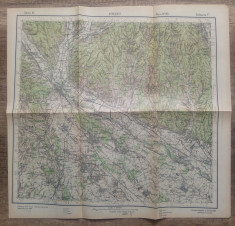 Pitestii/ harta Serviciul Geografic al Armatei 1939 foto
