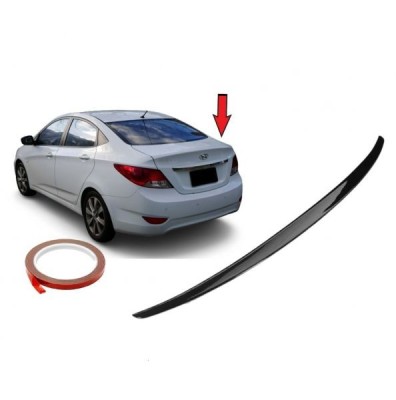 Spoiler Spate Portbagaj pentru HYUNDAI ACCENT 2011-2018 Аripa Lucios lipicios foto