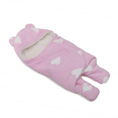 Salopeta bebelus tip Footmuff Baby Bag Cosy Pink foto