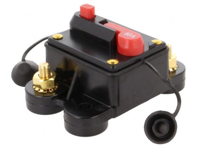 Siguranță automată auto 80A neagră 12-24VDC foto