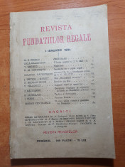 revista fundatiilor regale 1 ianuarie 1934 - anul 1,nr.1-prima aparitie foto