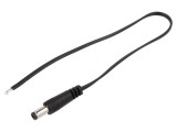 Cablu Alimentare DC 5.5x2.1mm Negru 0.25m