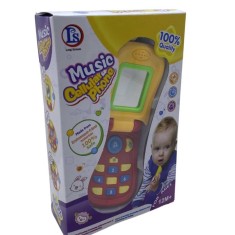 Jucarie telefon muzical cu clapeta si oglinda