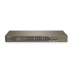 SWITCH Tenda 24 porturi Gigabit + 2 porturi SFP, carcasa metalica rackabil, &quot;TEG1024F&quot; (timbru verde 2 lei)