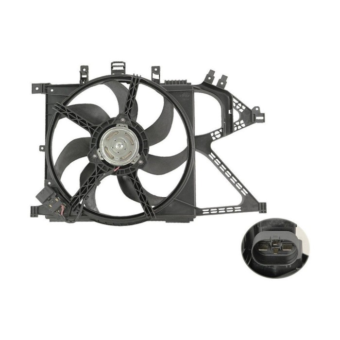 GMV radiator electroventilator Opel Corsa C (X01), 2000-2006 Motorizare 1, 0 44kw; 1, 2 16v 55kw; 1, 4 16v 66kw; 1, 8 16v 92kw; 1, 4 16v Twinport 66k