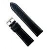 Curea Ceas Piele Naturala Neagra Cusatura Alba 22mm WZ2258, Time Veranda
