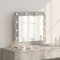 vidaXL Oglindă de toaletă cu oglindă Gri din beton 60 x 55 x 18 cm 868288